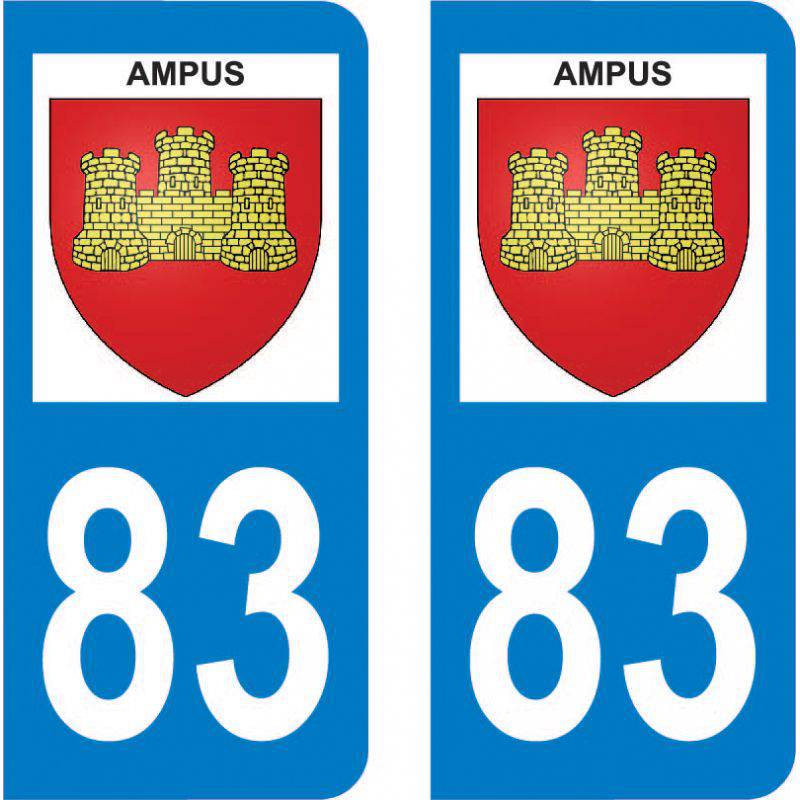 Autocollant Plaque Ampus 83111