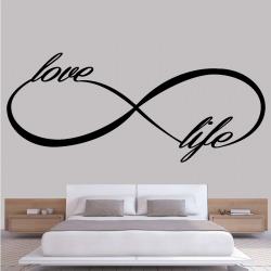 Sticker Mural Infinity love life - 1