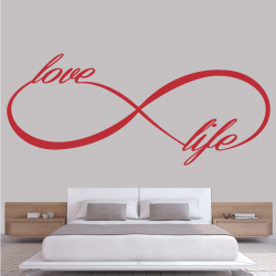 Sticker Mural Infinity love life