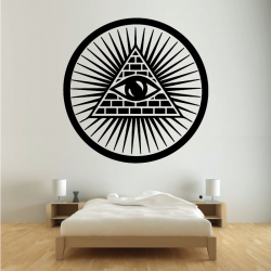 Sticker Mural illuminati - 1