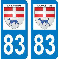 Autocollant Plaque La Bastide 83840
