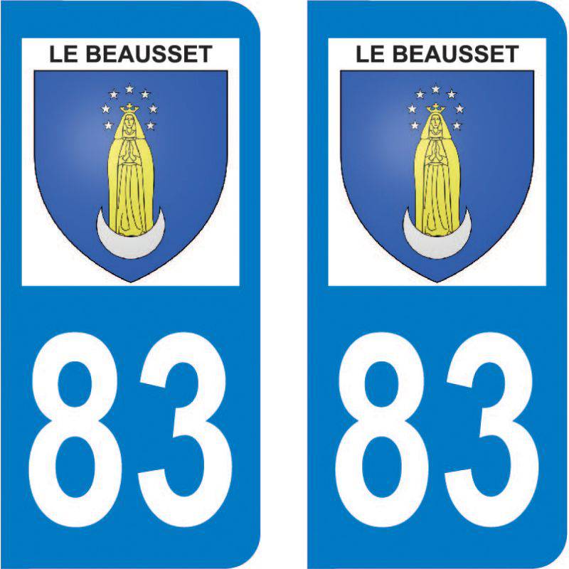 Autocollant Plaque Le Beausset 83330