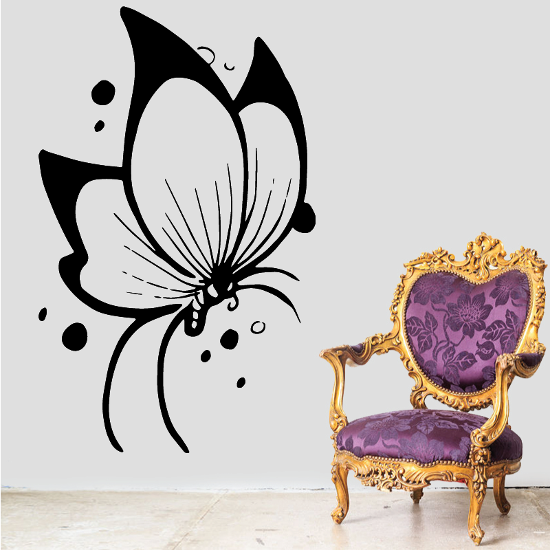 Sticker Mural Papillon Chambre - 1