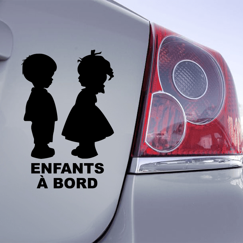 Sticker sécurité enfant pour la voiture Bébé et Papy à bord - Decorenkit -  La boutique des Stickers