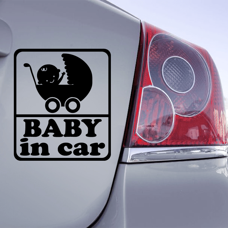 Sticker Baby in car - 1