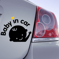 Autocollant Baby in car - 1