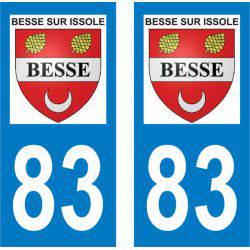 Sticker Plaque Besse-sur-Issole 83890