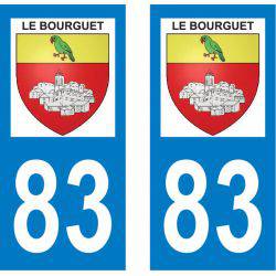Sticker Plaque Le Bourguet 83840