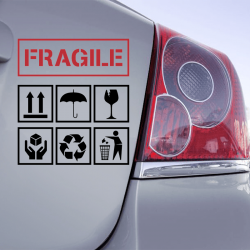 Autocollant Fragile