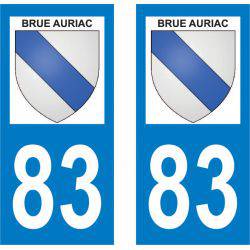 Sticker Plaque Brue-Auriac 83119
