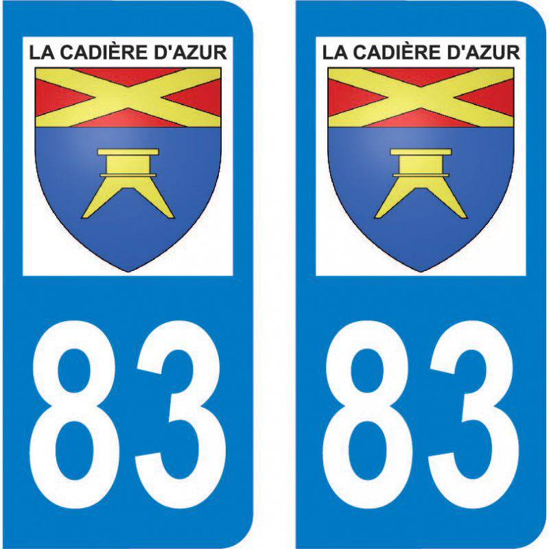 Autocollant Plaque La Cadière-d'Azur 83740