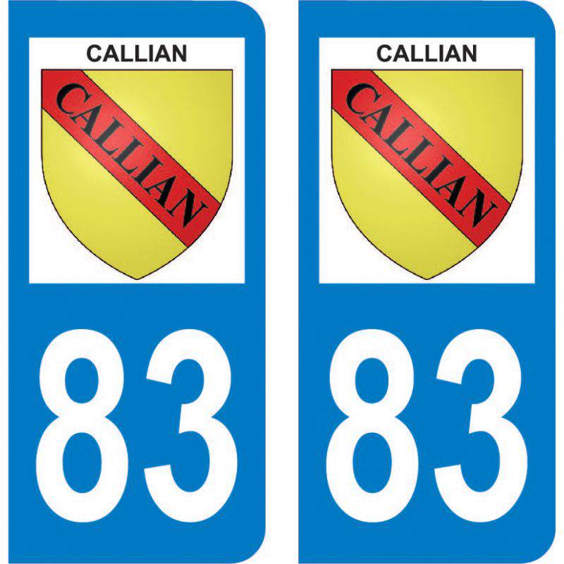 Sticker Plaque Callian 83440 Sticker Plaque Callian 83440