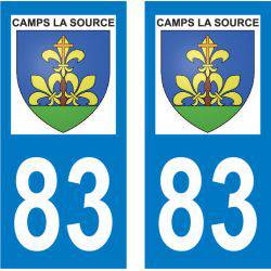Sticker Plaque Camps-la-Source 83170
