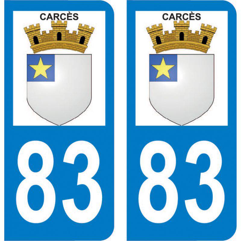 Sticker Plaque Carcès 83570 Sticker Plaque Carcès 83570