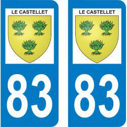 Sticker Plaque Le Castellet 83330
