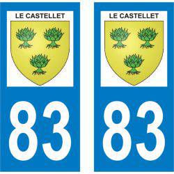 Sticker Plaque Le Castellet 83330