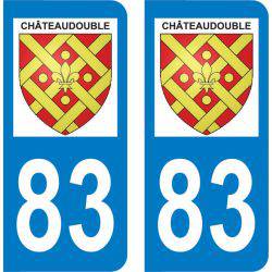 Sticker Plaque Châteaudouble 83300