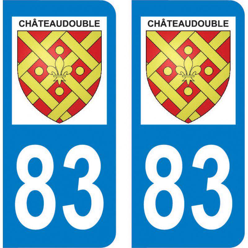 Sticker Plaque Châteaudouble 83300 Sticker Plaque Châteaudouble 83300