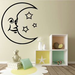 Sticker Mural Lune - 1