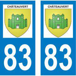 Sticker Plaque Châteauvert 83670