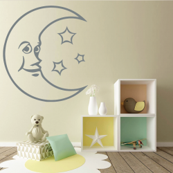 Sticker Mural Lune - 4