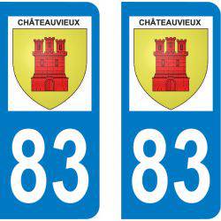 Sticker Plaque Châteauvieux 83840
