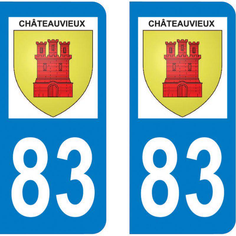 Sticker Plaque Châteauvieux 83840 Sticker Plaque Châteauvieux 83840