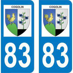 Autocollant Plaque Cogolin 83310