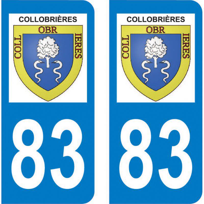 Sticker Plaque Collobrières 83610 Sticker Plaque Collobrières 83610