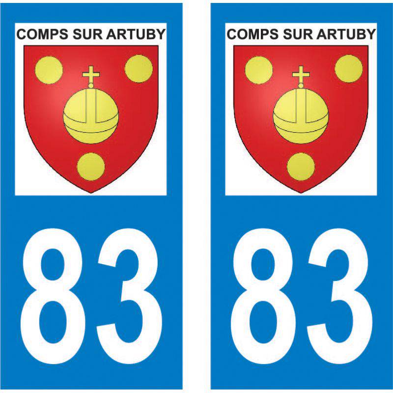 Autocollant Plaque Comps-sur-Artuby 83840