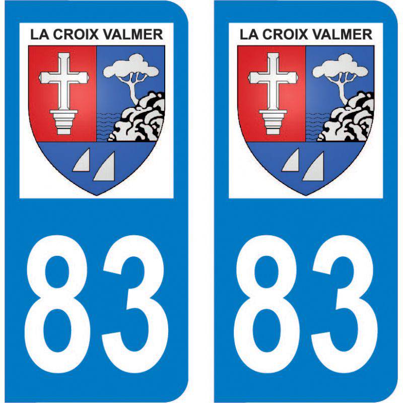Autocollant Plaque La Croix-Valmer 83420