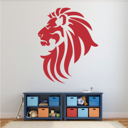 Sticker Mural Lion