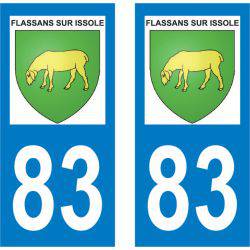 Sticker Plaque Flassans-sur-Issole 83340