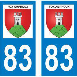 Sticker Plaque Fox-Amphoux 83670