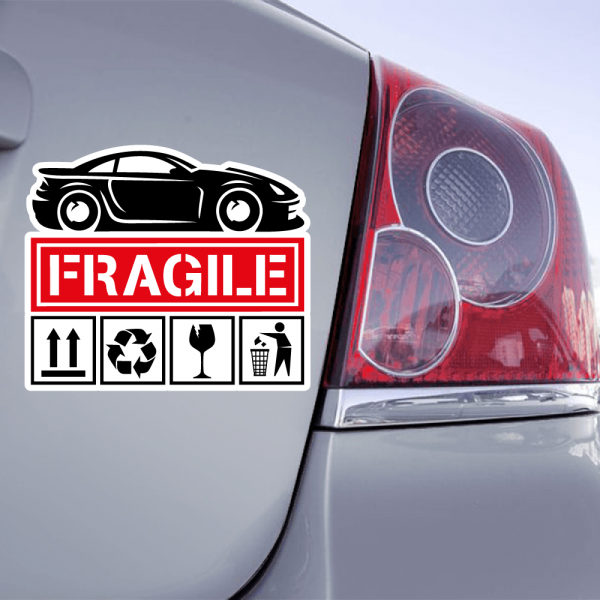 Autocollant Fragile Ta Caisse - Car - 71