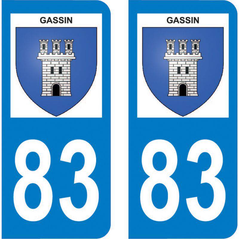 Autocollant Plaque Gassin 83579