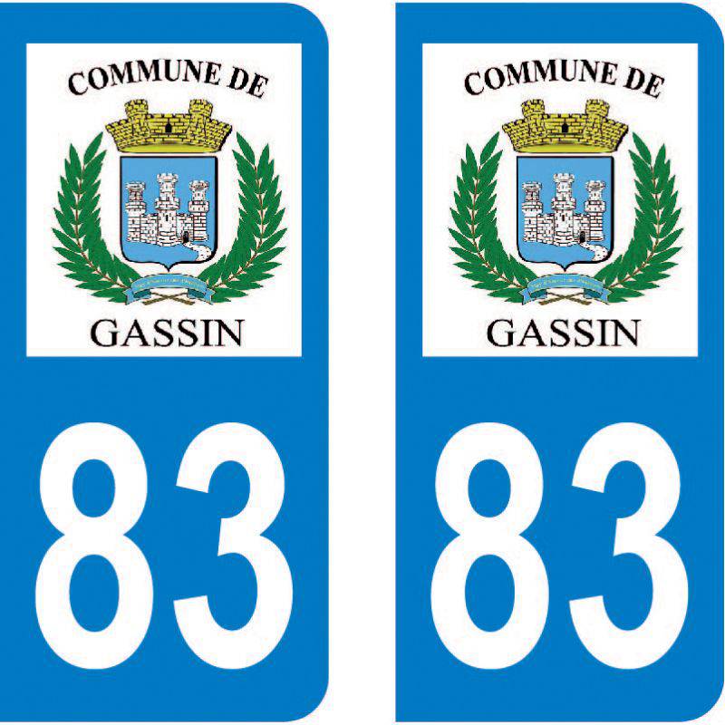 Autocollant Plaque Gassin 83580 Autocollant Plaque Gassin 83580