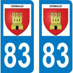 Autocollant Plaque Grimaud 83310