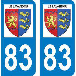 Sticker Plaque Le Lavandou 83980