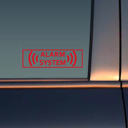 Sticker Alarme Voiture Sticker - ALARM SYSTEM - 3