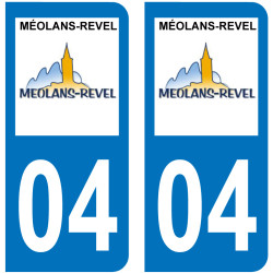 Sticker Plaque Méolans-Revel 04340 - 1