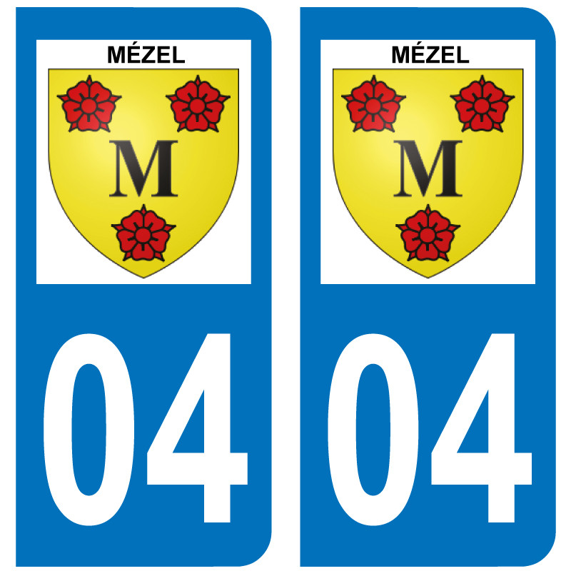 Sticker Plaque Mézel 04270 - 1
