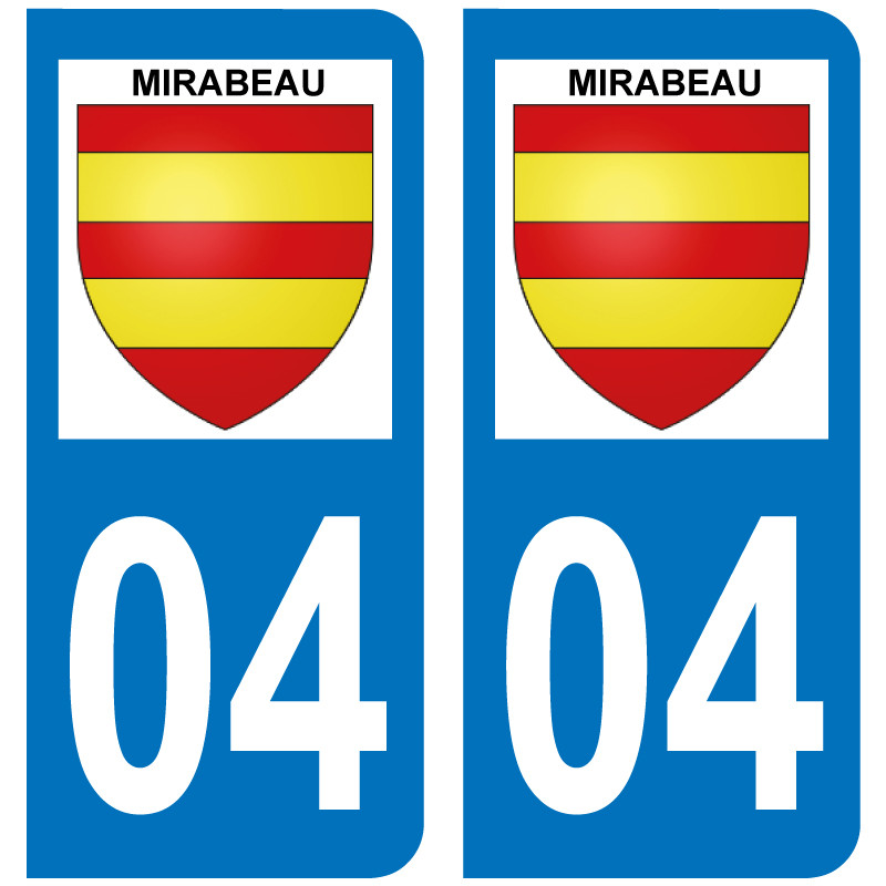Sticker Plaque Mirabeau 04510 - 1