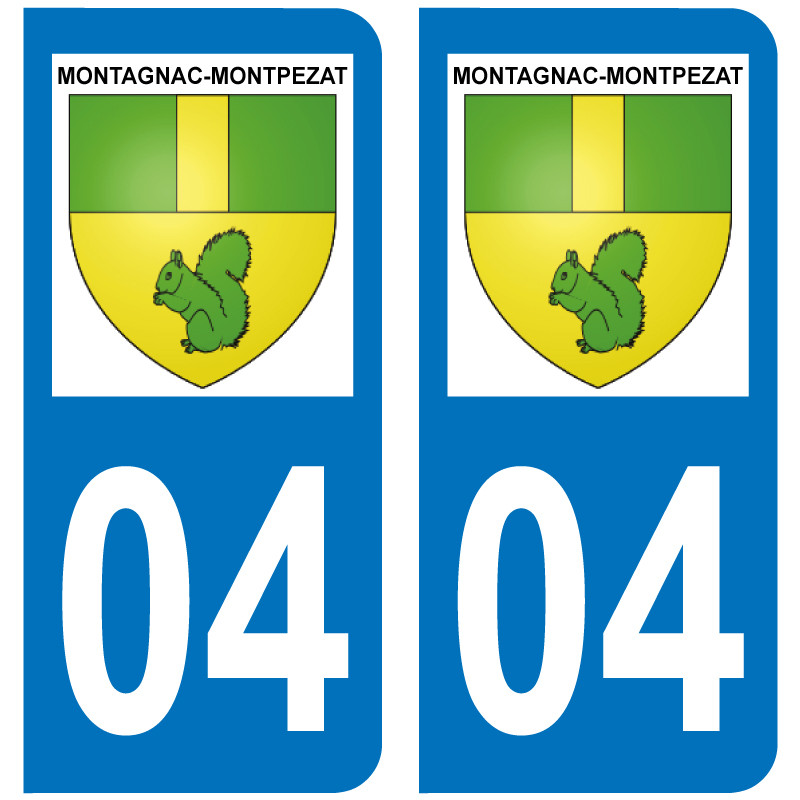 Sticker Plaque Montagnac-Montpezat 04500 - 1