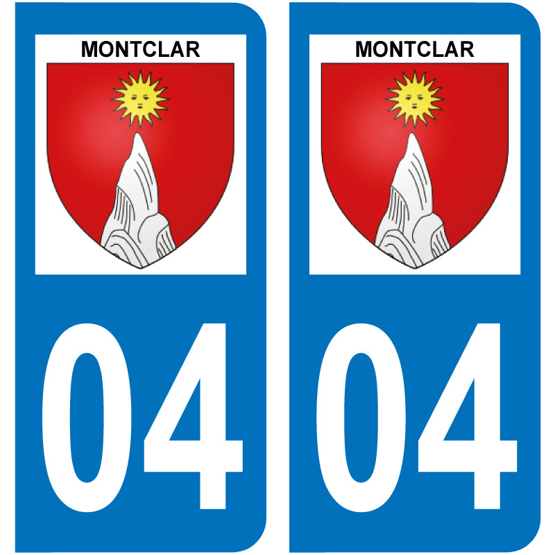 Sticker Plaque Montclar 04140 - 1