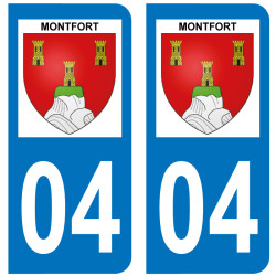 Sticker Plaque Montfort 04600