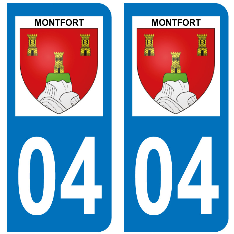 Sticker Plaque Montfort 04600 - 1