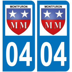 Sticker Plaque Montfuron 04110 - 1