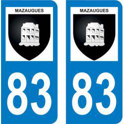 Sticker Plaque Mazaugues 83136