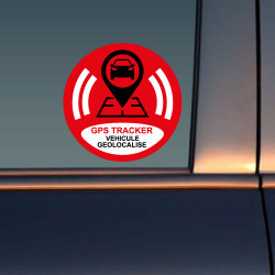 6 Stickers Voiture GPS TRACKER - VEHICULE GEOLOCALISE